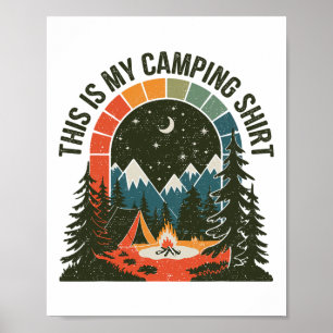 Vintage Camper Dies ist meine Camping-Wanderkleidu Poster