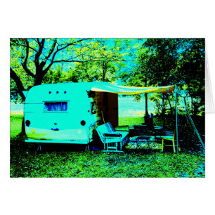 Vintage-Camper-Rentnerkarte
