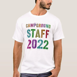 Vintage CAMPGROUND-MITARBEITER 2022 Sommer Betreue T-Shirt