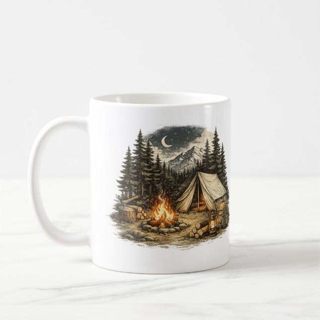 Vintage-Camping-Abenteuer Kaffeetasse (Links)