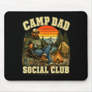 Vintage-Camping-Abenteuer Sozialclub Camp Papa Mousepad