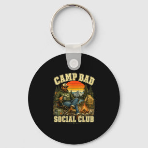 Vintage-Camping-Abenteuer Sozialclub Camp Papa Schlüsselanhänger