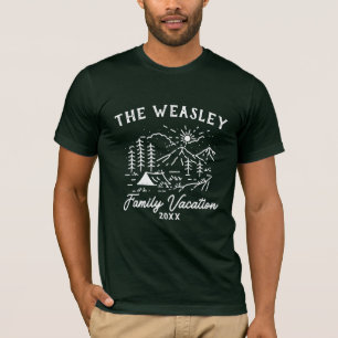 Vintage-Camping-Familienurlaub-T-Shirt T-Shirt