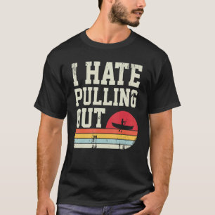 Vintage Camping Ich hasse es, Retro-Reiseanhänger  T-Shirt
