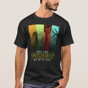 Vintage Camping Möge der Wald mit dir sein Erde D T-Shirt