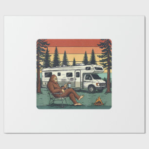 Vintage-Camping-Motorhome RV Bigfoot-Abenteuer Geschenkpapier