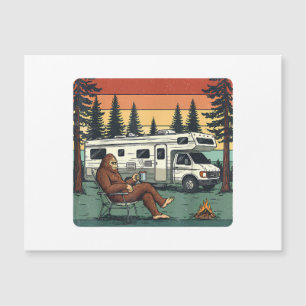 Vintage-Camping-Wohnmobil-RV-Bigfoot-Abenteuer Magnetkarte