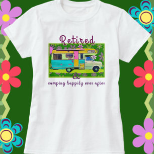 Vintage-Campinganhänger-Rentner-T-Shirt T-Shirt