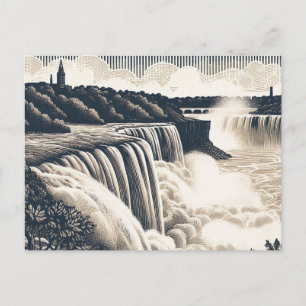 Vintage Canada Post Card Niagara Falls Postkarte