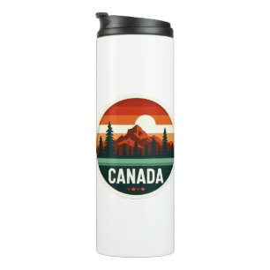 Vintage Canada Retro Berg Reise Abzeichen Aufklebe Thermosbecher