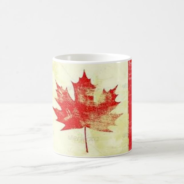 Vintage Canadian Fahne Canada Kaffee Tasse Design (Mittel)