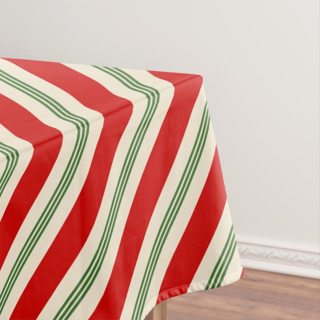 Vintage Candy Cane Streifen Tischdecke (Beispiel)