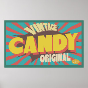 Vintage Candy Poster Art Retrospass