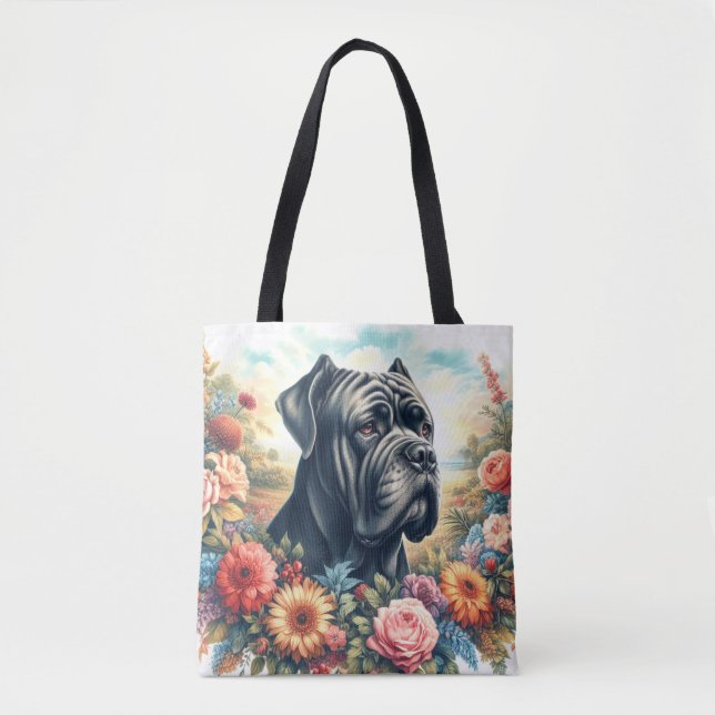 Vintage Cane Corso Dog Malerei (Vorderseite)