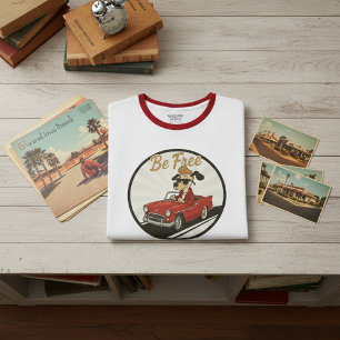 Vintage Canine Cruiser Ringel-Shirt T-Shirt