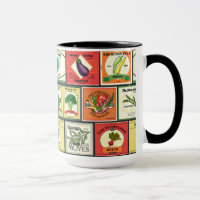 Vintage canned goods-Vegetables labels