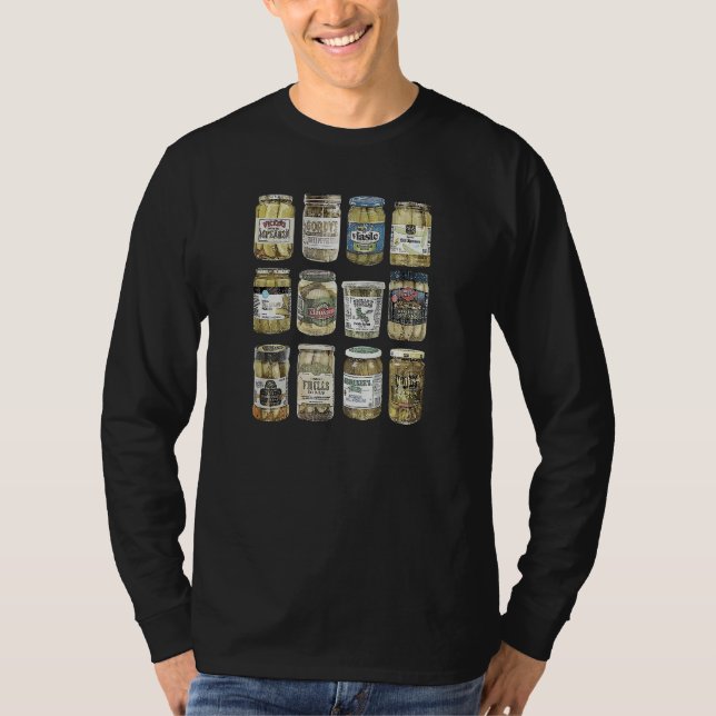 Vintage Canned Pickles Canning Season T-Shirt (Vorderseite)