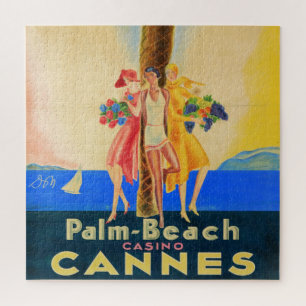 Vintage Cannes French Travel Puzzle