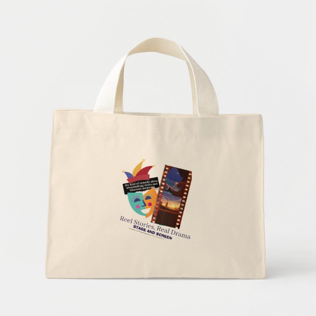 Vintage-Canvas-Tasche Mini Stoffbeutel (Vorne)