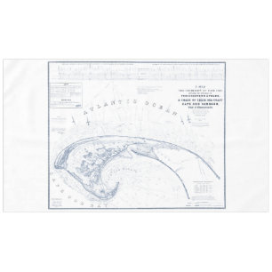 Vintage Cape Cod Map der Provinz Tischdecke