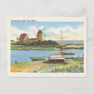 Vintage Cape Cod Massachusetts Szene Postkarte
