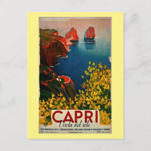 Vintage Capri L'Isola del Sole Italien Postkarte