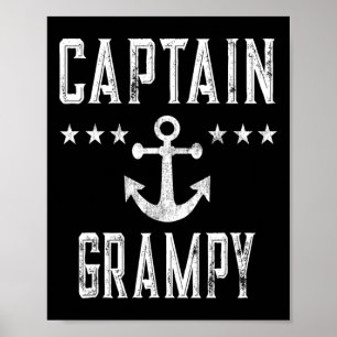 Vintage Captain Grampy - Familienkreuzfahrt oder S Poster