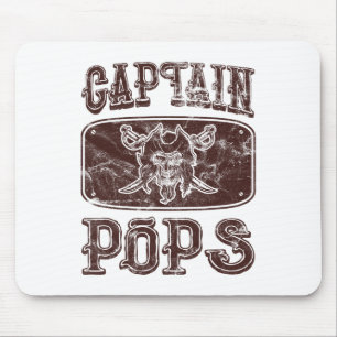 Vintage Captain Pops Personalisiertes Piratenponto Mousepad