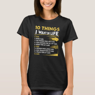 Vintage Car 10 Dinge, die ich in meinem Leben Gewo T-Shirt