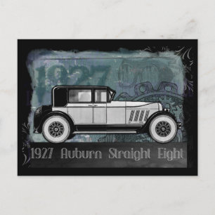Vintage Car 1927 Auburn Straight Eight Postkarte