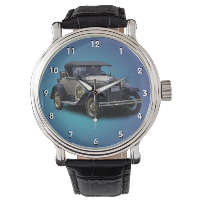 VINTAGE CAR ARMBANDUHR (Vorderseite)