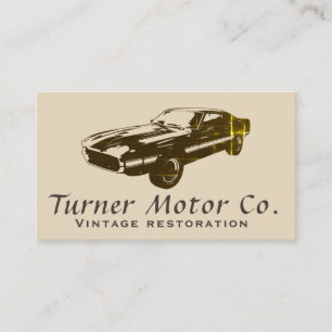 Vintage Car Business Card Visitenkarte