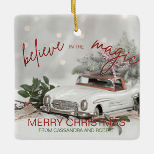 Vintage Car Christmas Ornament Foto