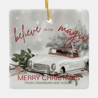 Vintage Car Christmas Ornament Foto