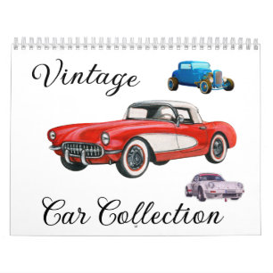 Vintage Car Collection Kalender