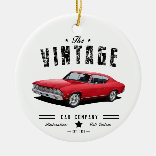 Vintage Car Company Chevelle Keramik Ornament (Vorne)