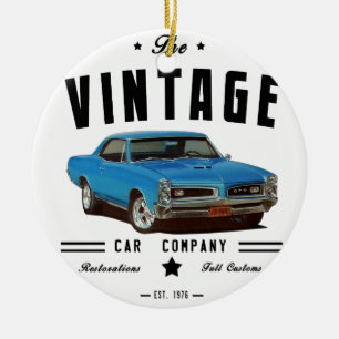 Vintage Car Company Keramikornament
