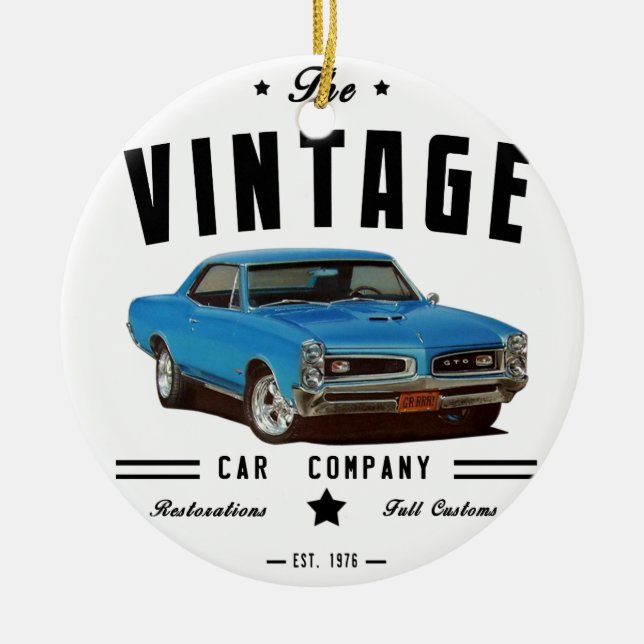 Vintage Car Company Keramikornament (Vorne)
