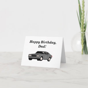 Vintage Car Enthusiasten Vater Happy Birthday Card Karte
