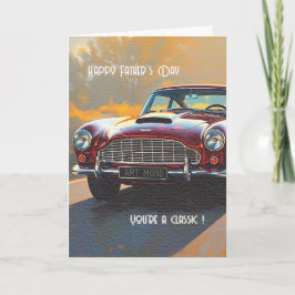 Vintage Car Father's Day Card Karte