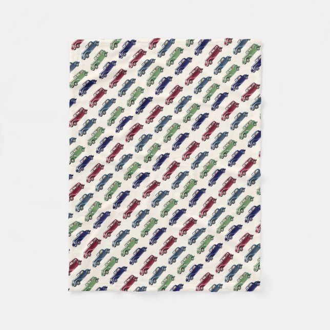 Vintage Car Fleece Decke (Vorderseite)
