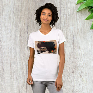 Vintage Car Grunge Womens T - Shirt
