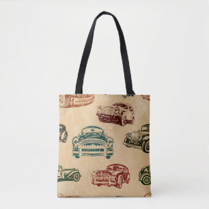 Vintage Car Illustration Hintergrundmuster