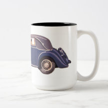 Vintage Car Kaffee Tasse