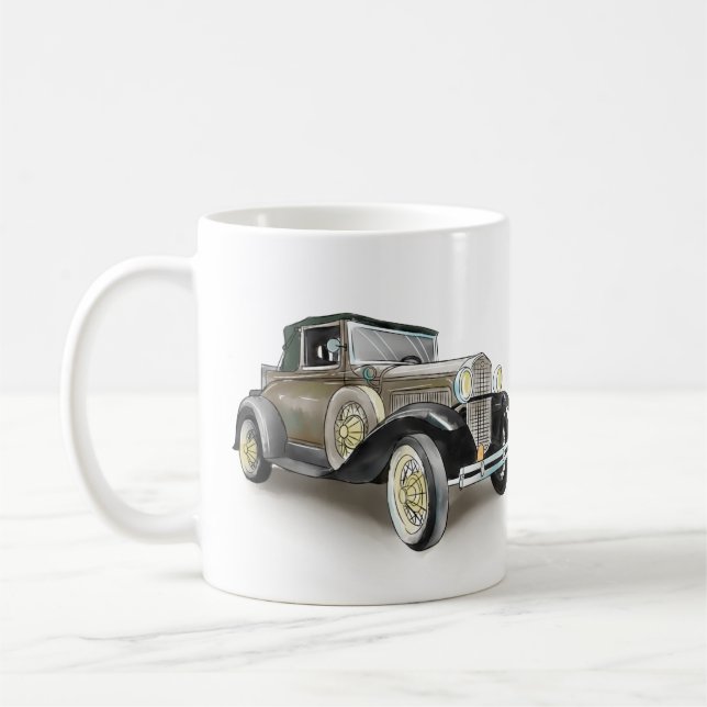 Vintage Car Kaffeetasse (Links)