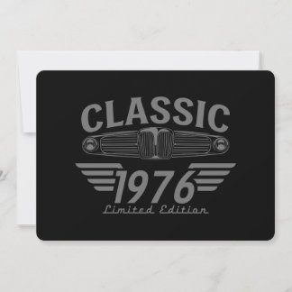 Vintage Car Lover 1976 Made in 1976 50th Birthday  Einladung
