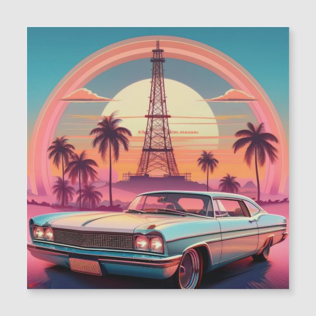 VINTAGE CAR MAGNETKARTE (Vorderseite)