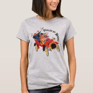 Vintage Car mit Buchauswahl T-Shirt