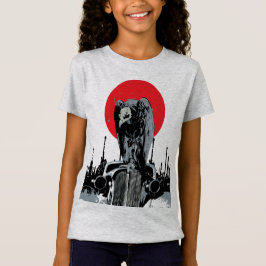 Vintage Car mit roter Sonne T-Shirt