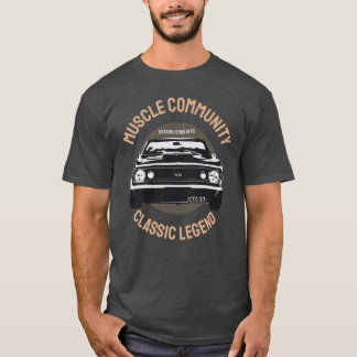 Vintage Car Muscle Community Typografie T-Shirt